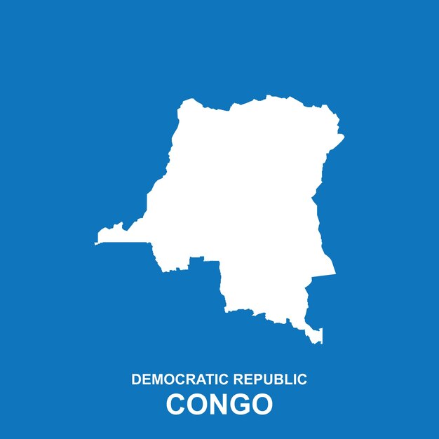 Vector democratic republic of the congo map icon