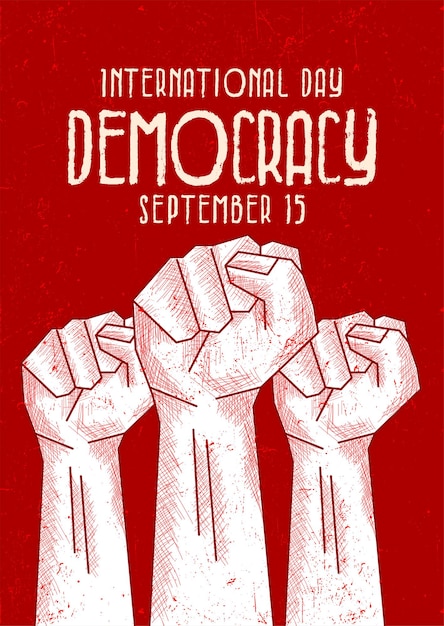 Democratie Internationale Dag Poster