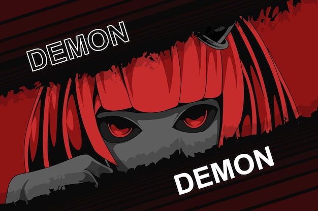 demon anime komische manga-stijl