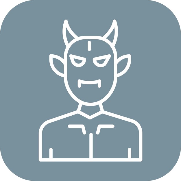 Vector demon icon vector image can be used for humans