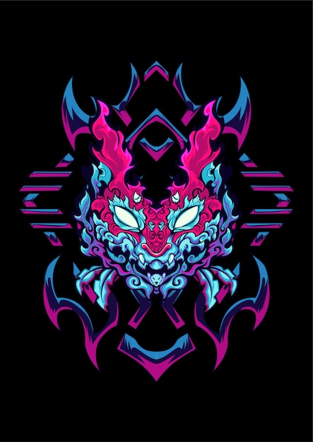 demon kat illustratie