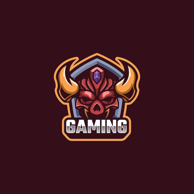 Vector demon logo mascot