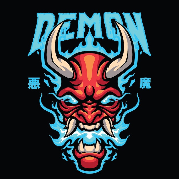 Demon Mascot logo Template for esport and Sport Logo team