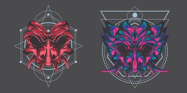 Demon mask pack