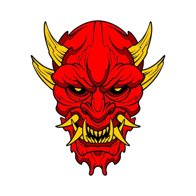 Demon oni masker