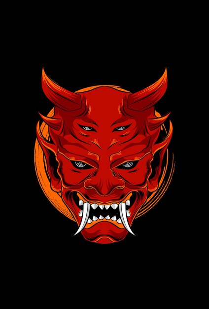 Demon vier ogen vector illustratie