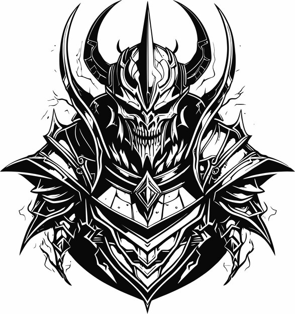 Demonic Armor Vector Illustration