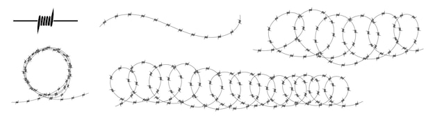 demonstration wire fence sharp barbed fence wire