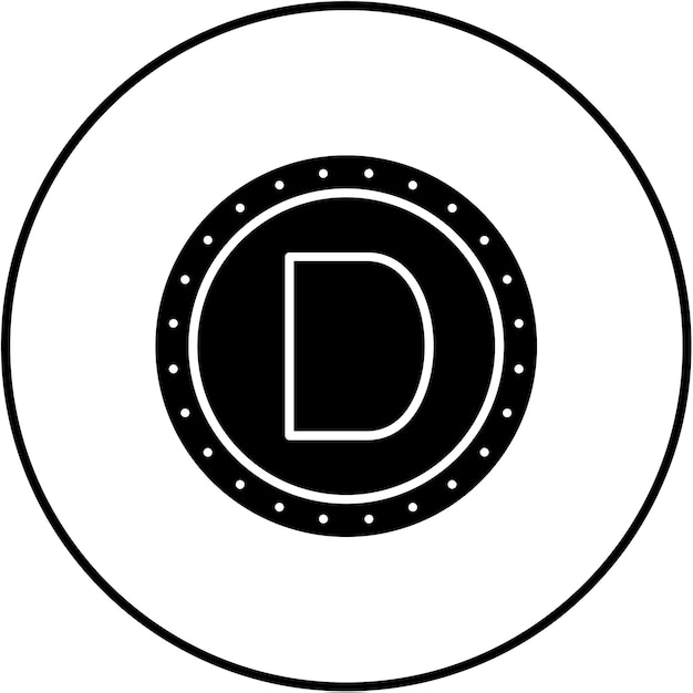 Vector denarius icon