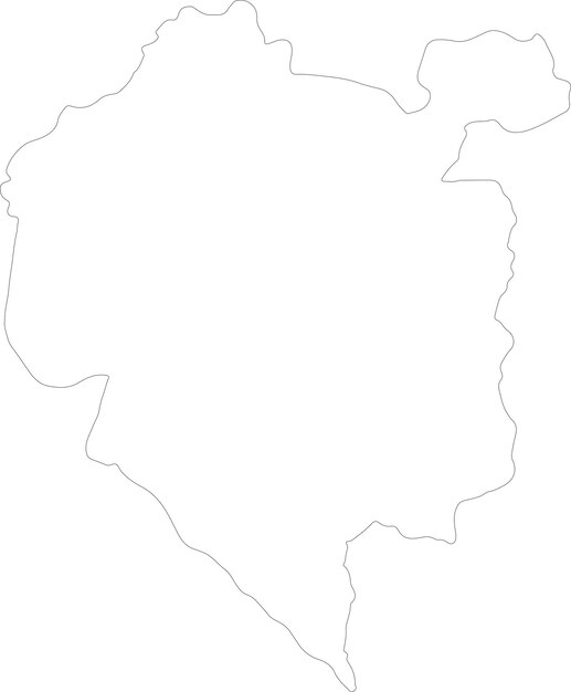 Denguele Ivory Coast outline map