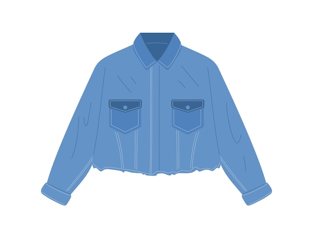 Vector denim jacket vector concept