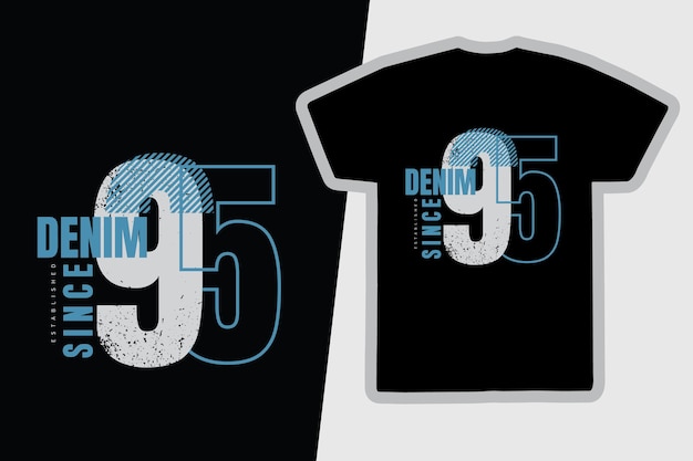 Denim tshirt and apparel design