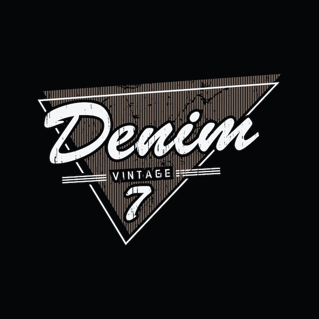 Denim tshirt and apparel design