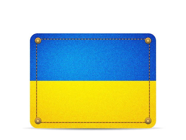 Denim Ukraine flag