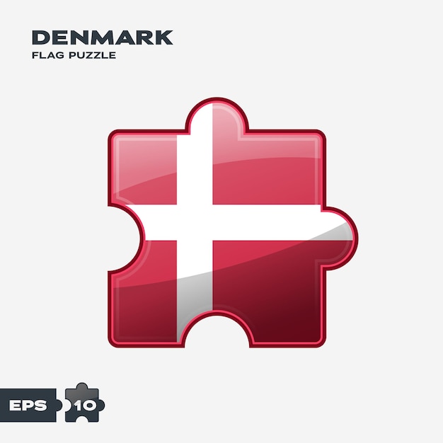 Denmark flag puzzle