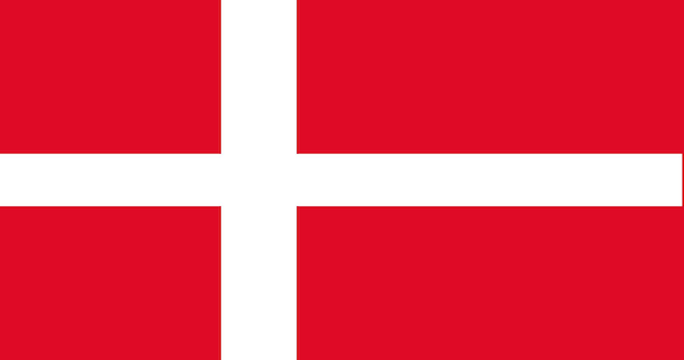 Vector denmark flag in vector