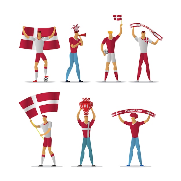 Denmark football fans