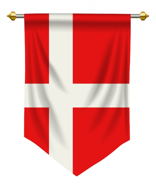 Vector denmark pennant