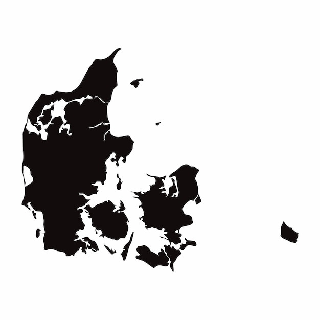 Denmark vector country map