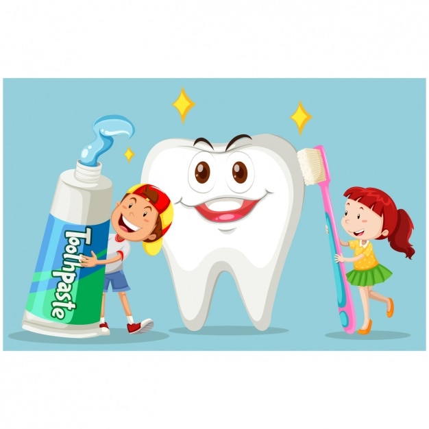 Vector dental care background design