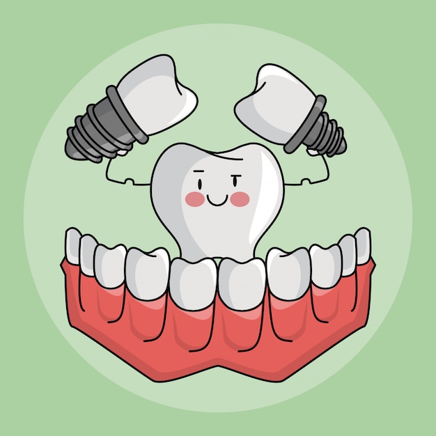 Dental care cartoons