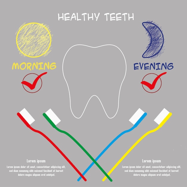 Dental care concept Vector illustration