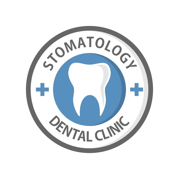 Il logo di cura dentale e odontoiatria degna modello