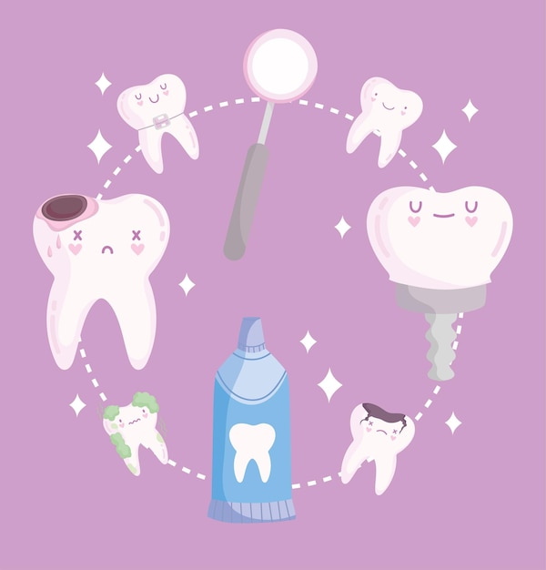 Dental care kawaii