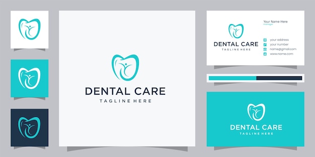 Dental care logo design and business card