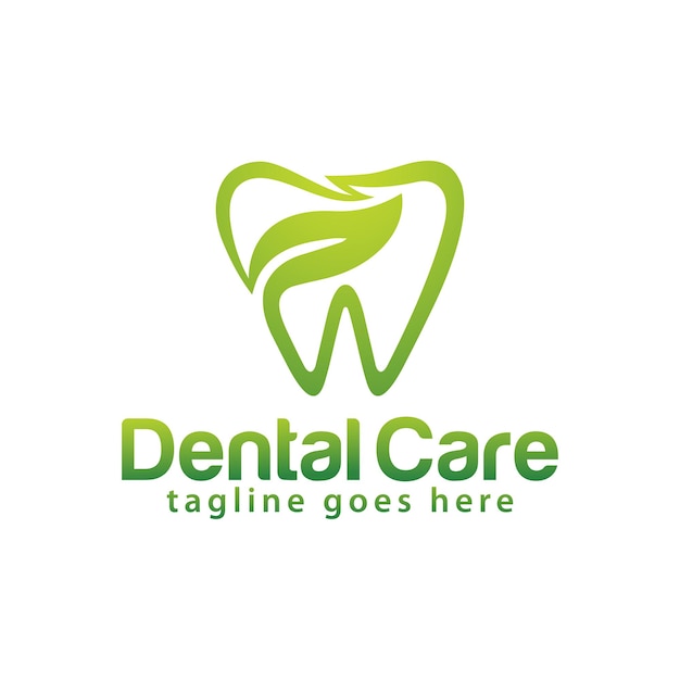 Dental care logo design template