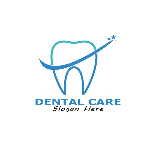 Dental care logo illustration vector symbol