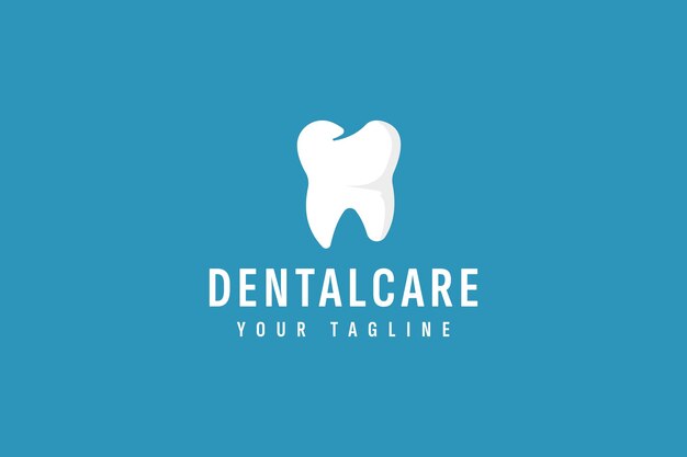 Dental care logo vector icon illustration