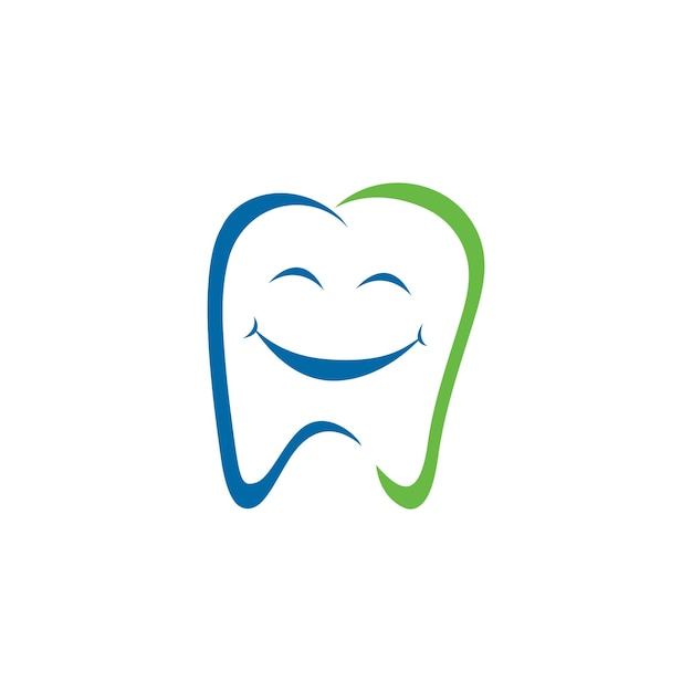 Dental care logo vector icon simple illustration