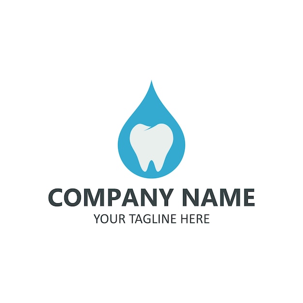 Dental care logo on white background 