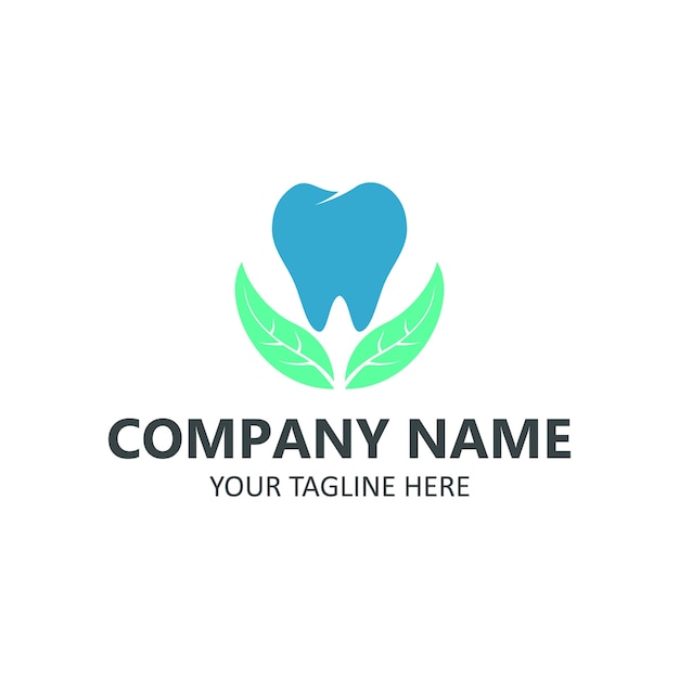 Dental care logo on white background 