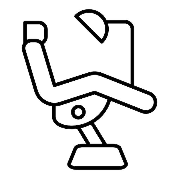 Vector dental chair icon style