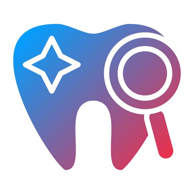 Vector dental checkup icon style