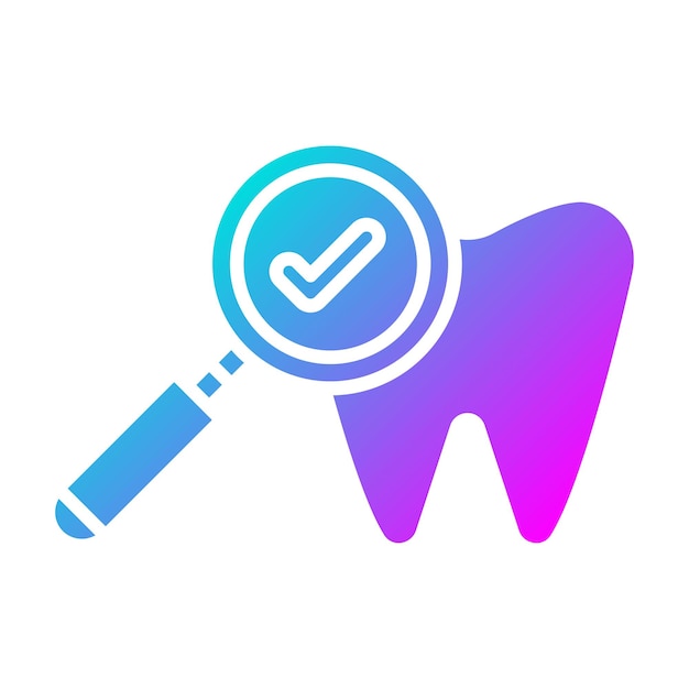 Vector dental checkup vector icon can be used for dental care iconset