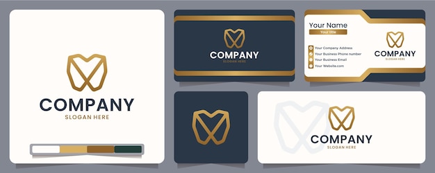 Стоматологический, чистый, дизайн логотипа и визитная карточка
