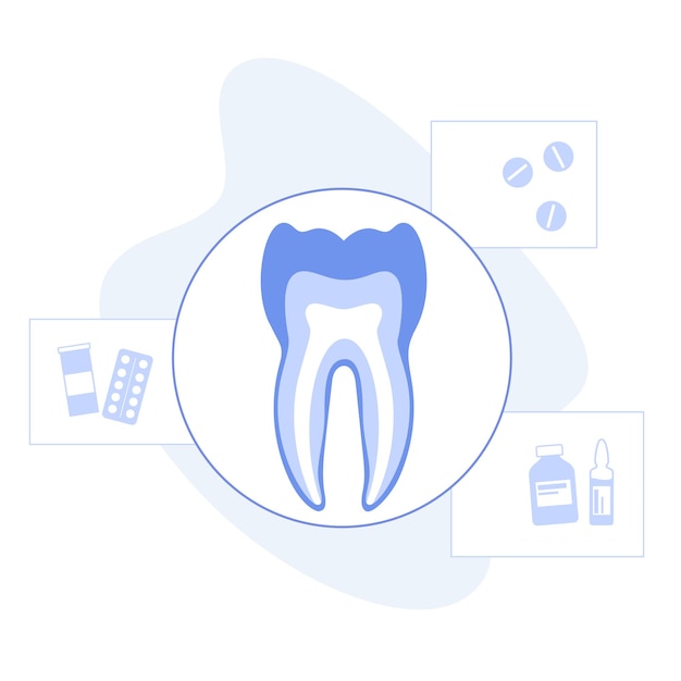 Vector dental clinic concept