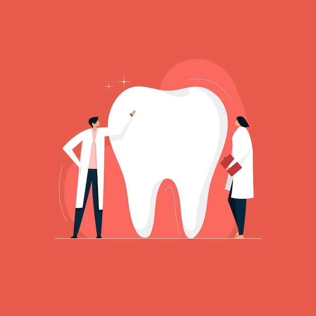 Illustrazione di clinica odontoiatrica