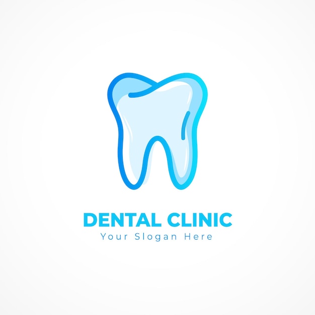 Dental clinic logo design template