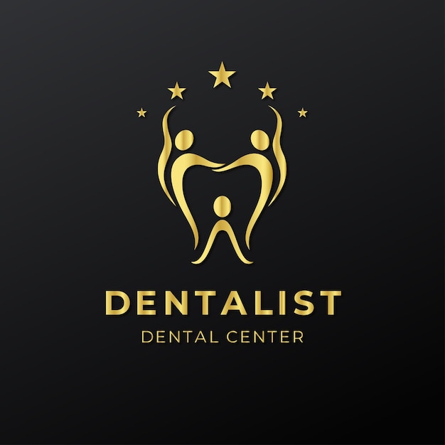 Vector dental clinic logo template dental care logo designs vector health dent logo design