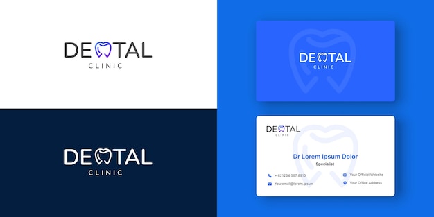 Dental clinic logo template