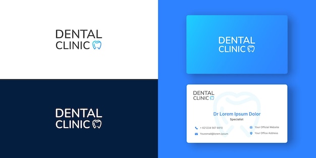 Vector dental clinic logo template