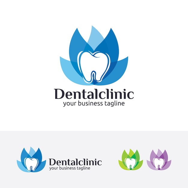 Dental clinic logo template