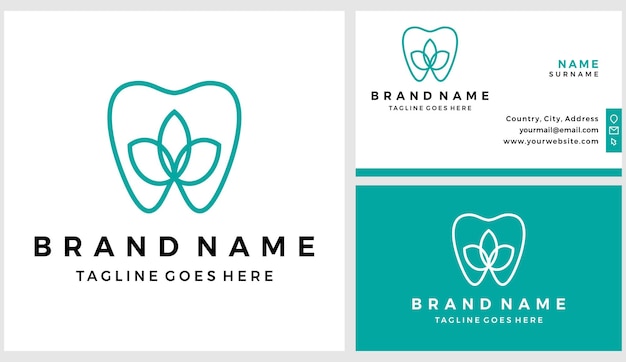 dental clinic logo with business card design