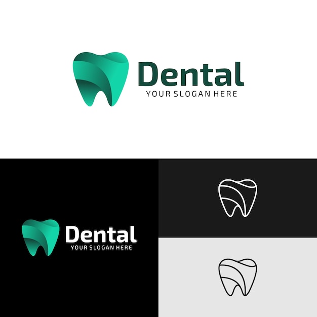 Vettore dental clinic logo