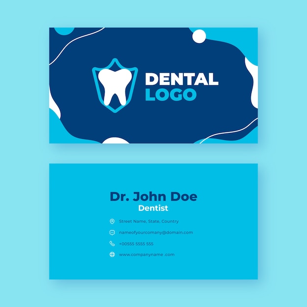 Vector dental clinic template design