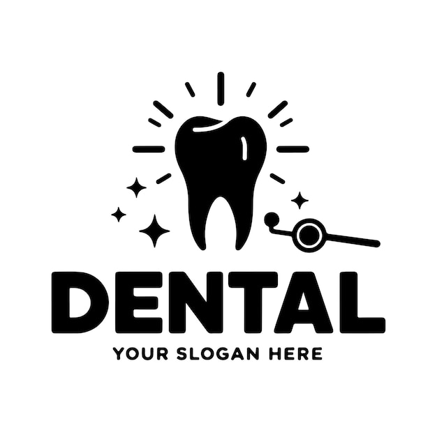 Dental community abstract icon logo design vector